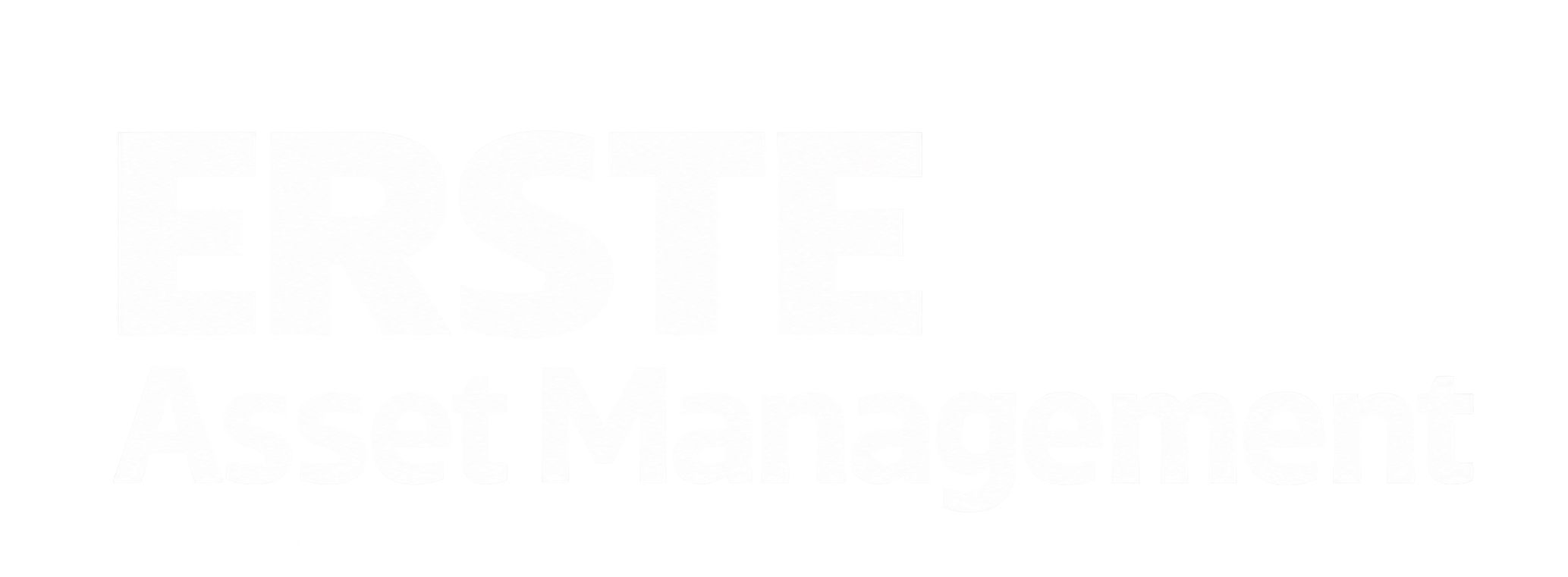 Logo von Erste Asset Management in weißer Schrift auf transparentem Hintergrund.